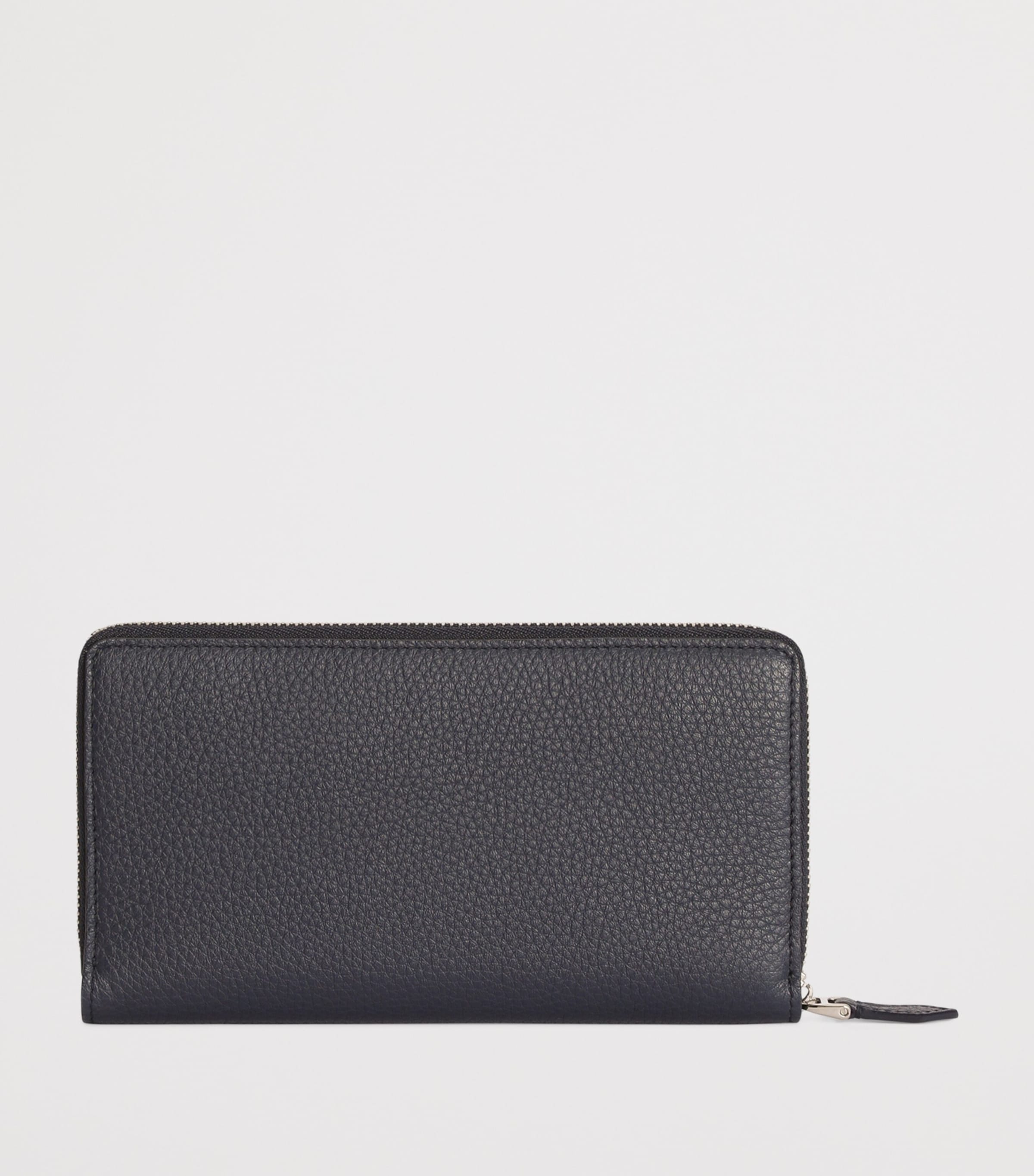 Dolce&Gabbana Leather Zip-Around Wallet Blue Image 3