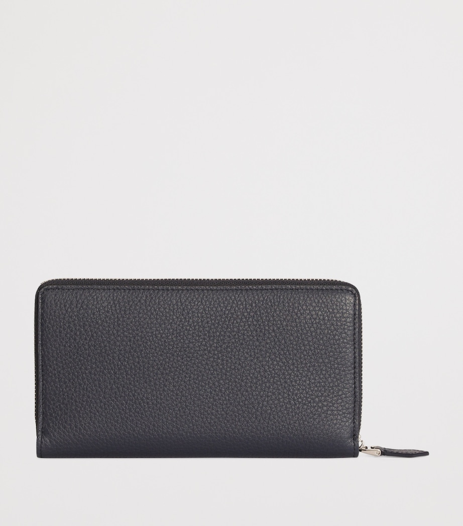 Dolce&Gabbana Leather Zip-Around Wallet Blue Image 3