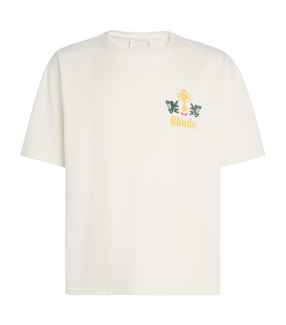 Cotton Tabaco Print T-Shirt 0241 VTG WHITE Image 1