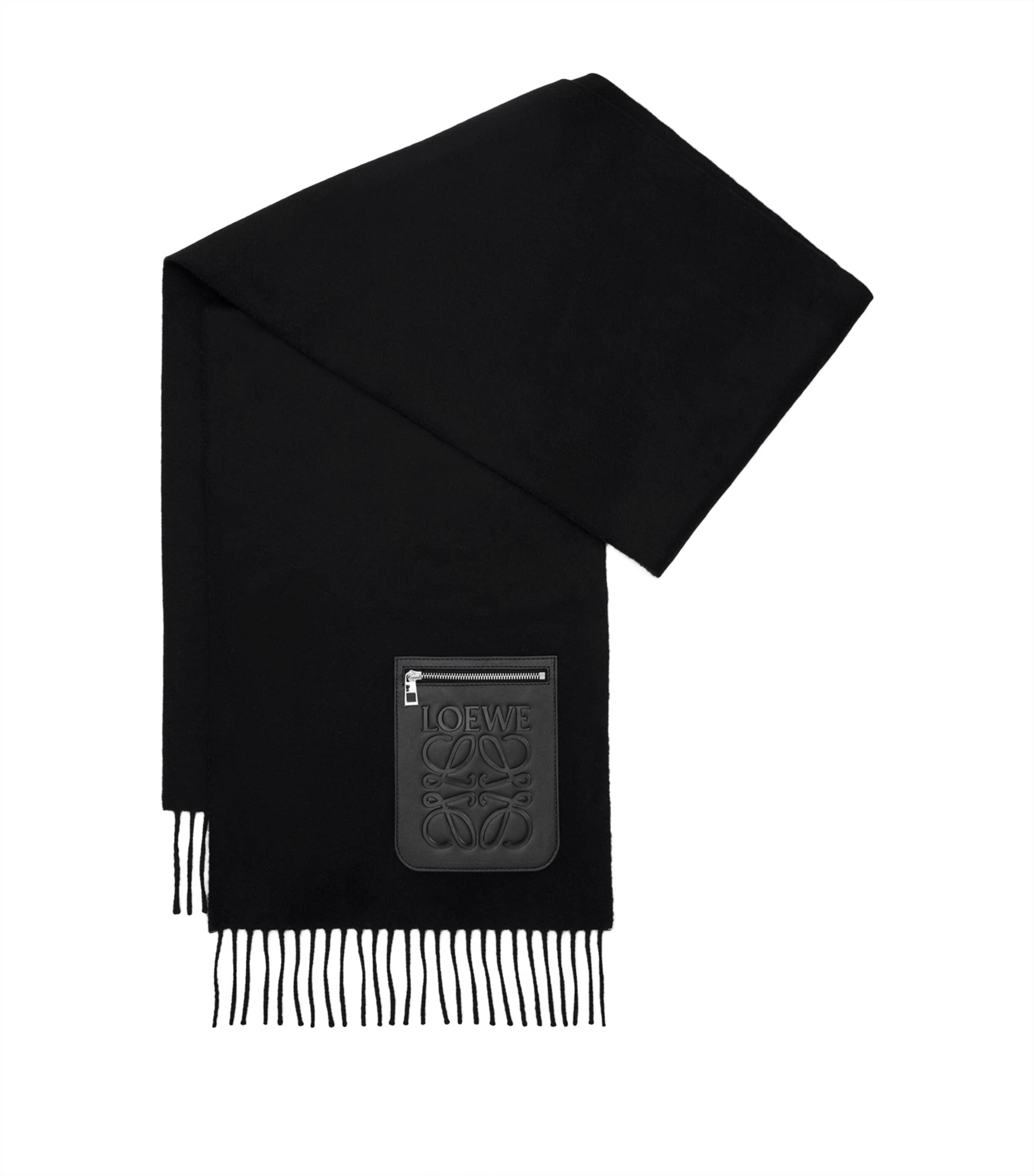 【関税&送料込】Loewe Wool And Cashmere Scarf With Pocket LOEWE Wool-Cashmere Pocket-Detail Scarf | Harrods US