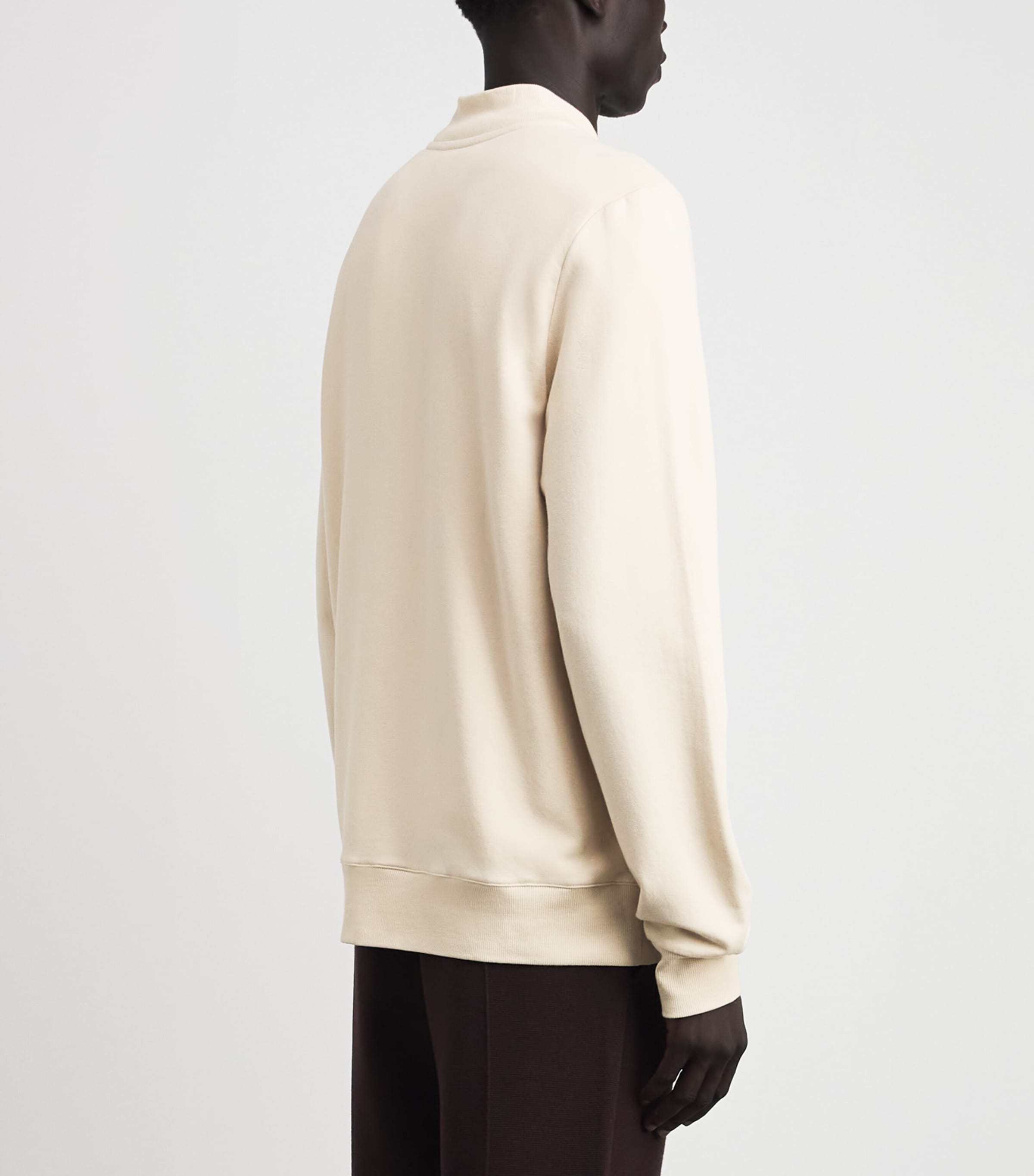 Zimmerli Mens Winter Lounge Zip-Up Jacket Beige Image 5
