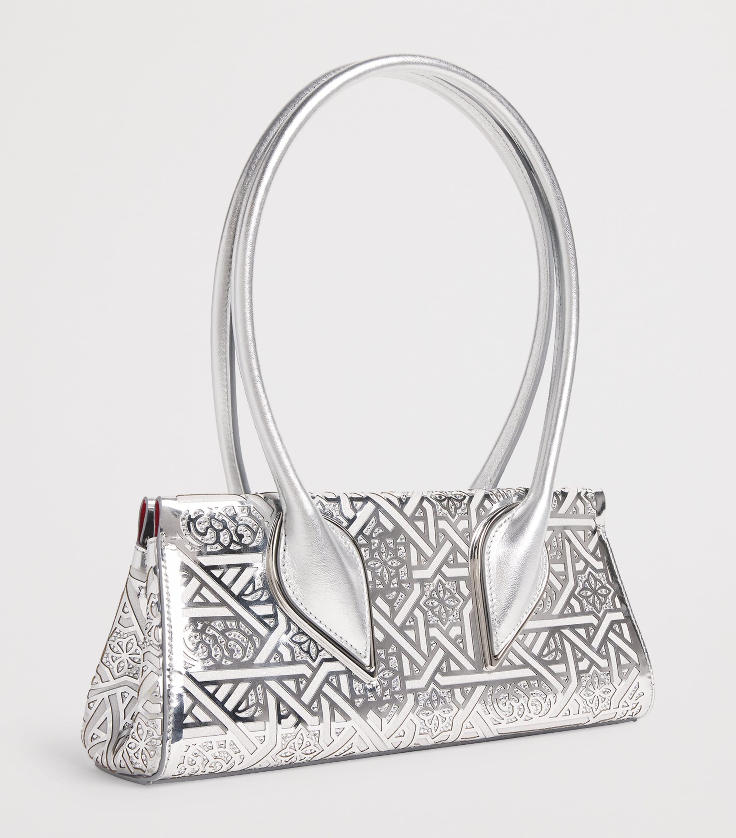 Christian Louboutin Womens Venus Moucharastrass Leather Shoulder Bag Image 3