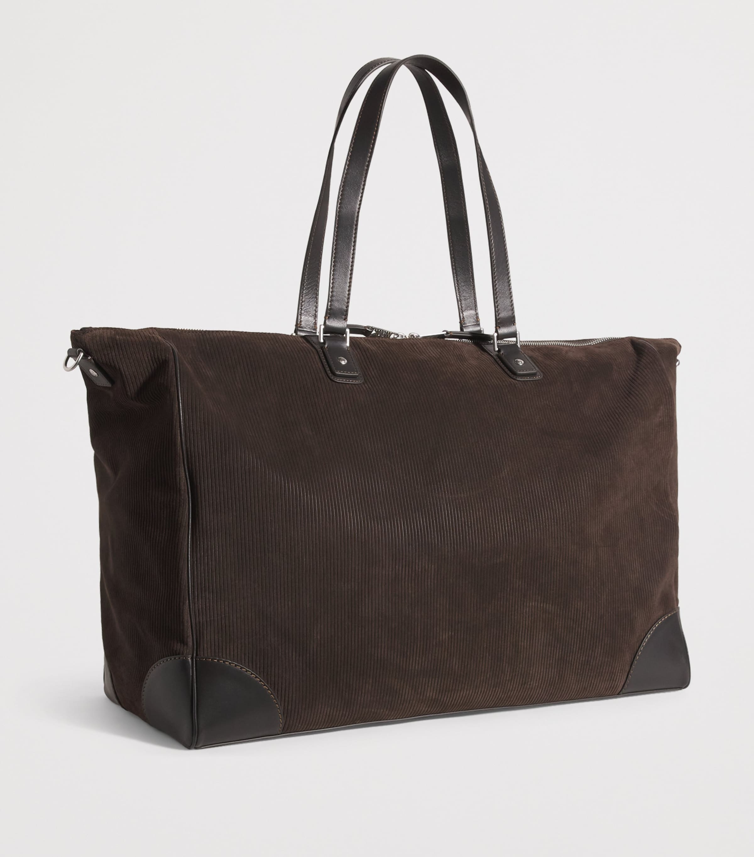 Suede Duffle Bag 69_DARK BROWN Image 3