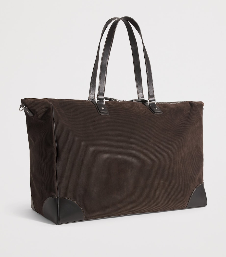 Suede Duffle Bag 69_DARK BROWN Image 3