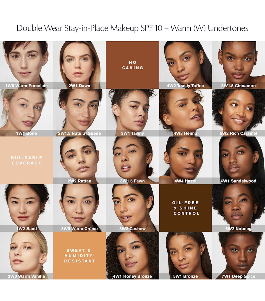 Double Wear Stay-in-Place Foundation SPF 10 0N1 ALABASTER Image 5