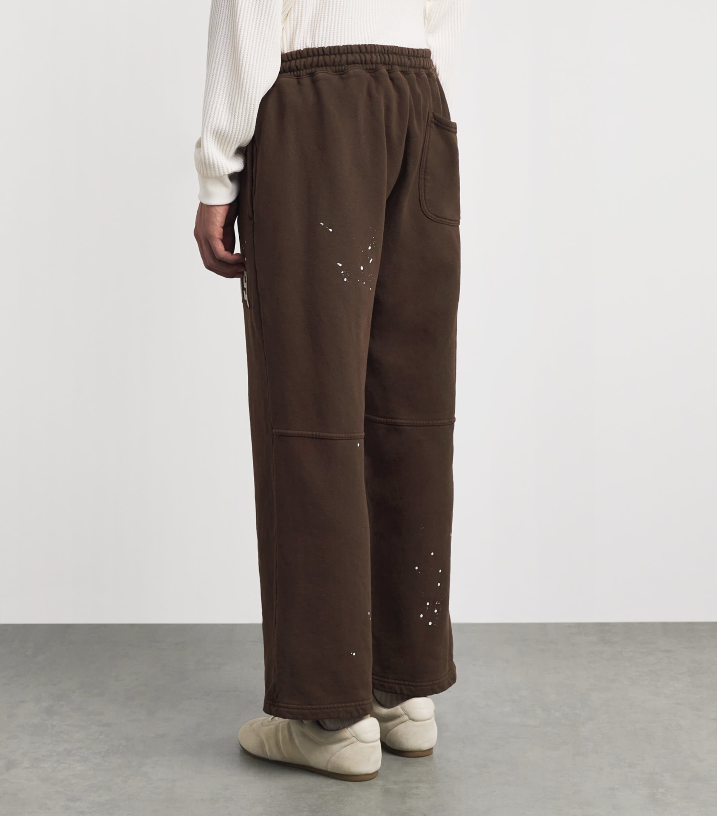 Cherry Los Angeles Mens Cotton USA Parachute Sweatpants Chocolate Image 5