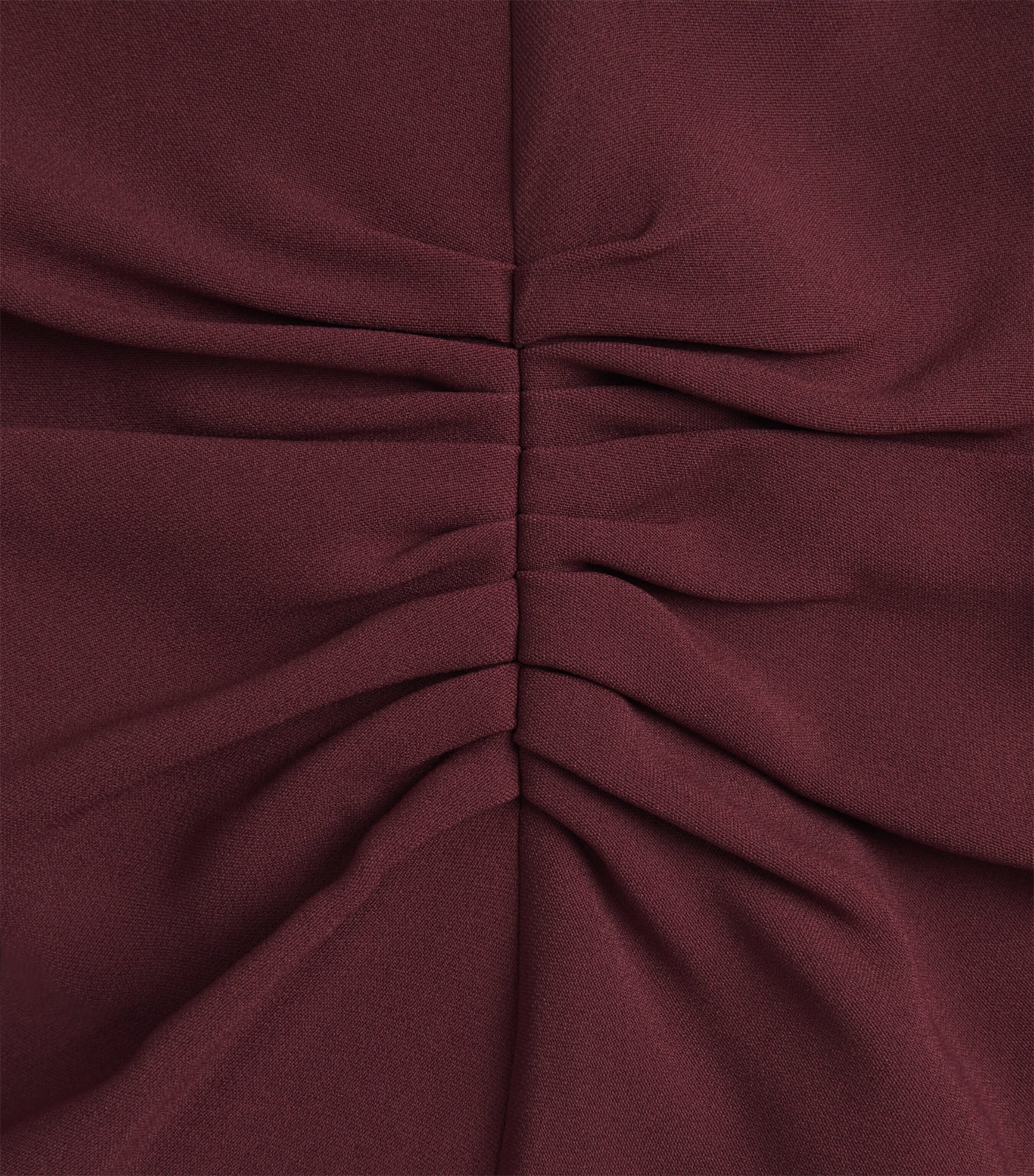 Victoria Beckham Womens Cady Bela Midi Dress Burgundy Image 6