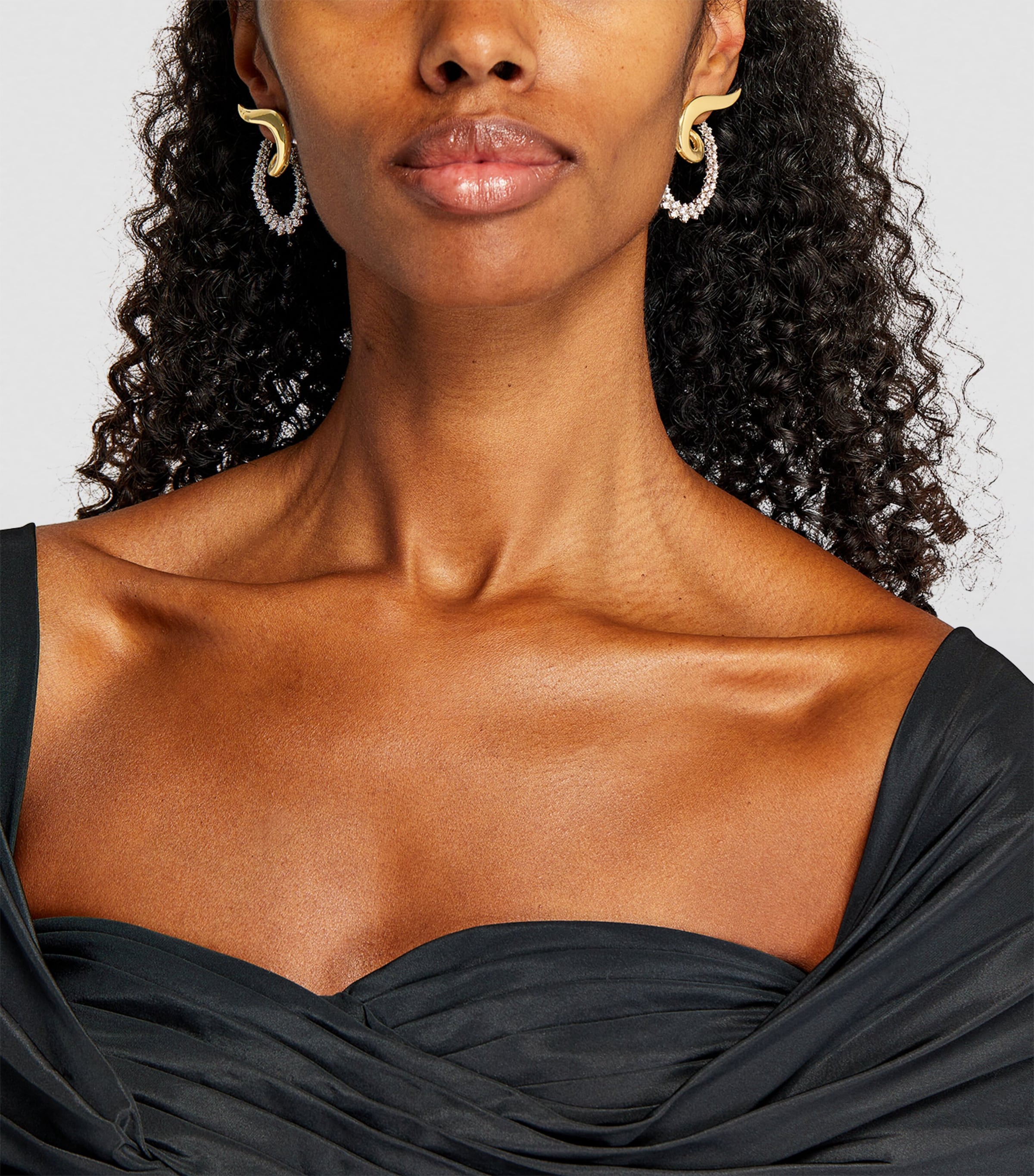 Yellow Gold and Diamond Golden Strada Earrings YELLOW GOLD Image 5