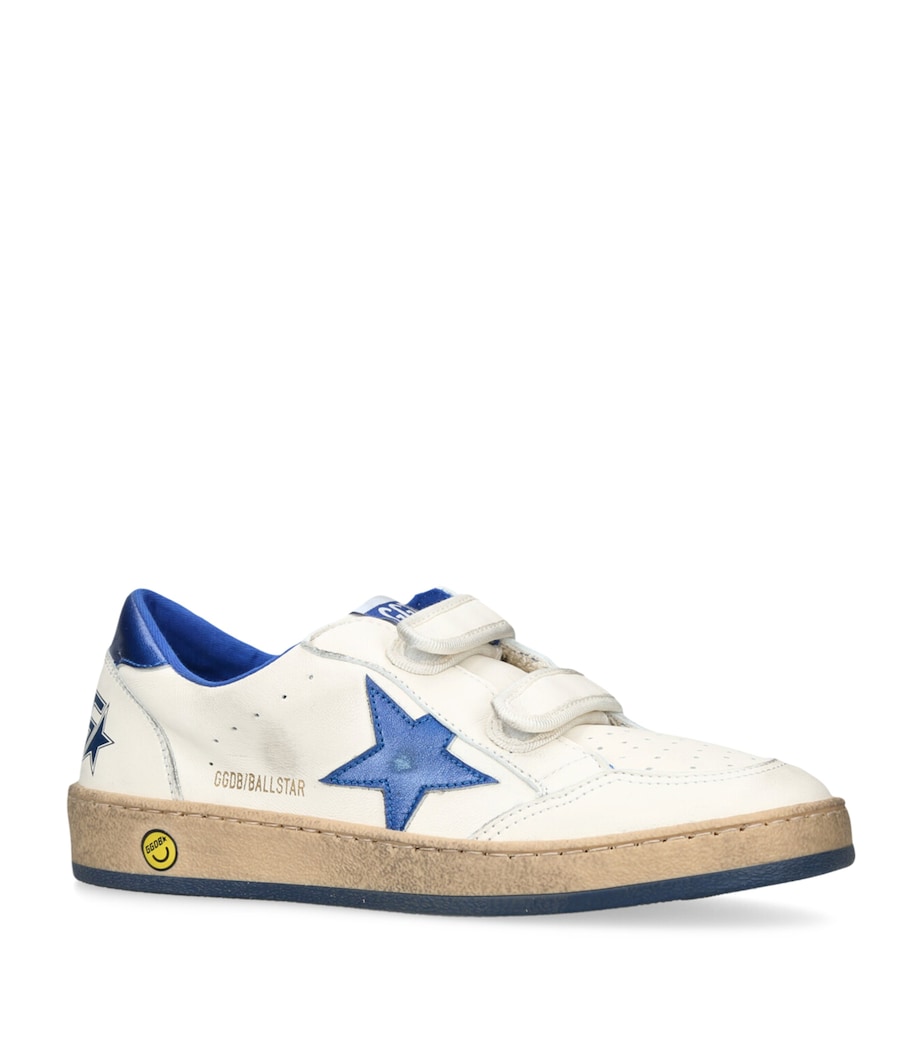 Leather Ball Star Sneakers WHITE/NAVY Image 3