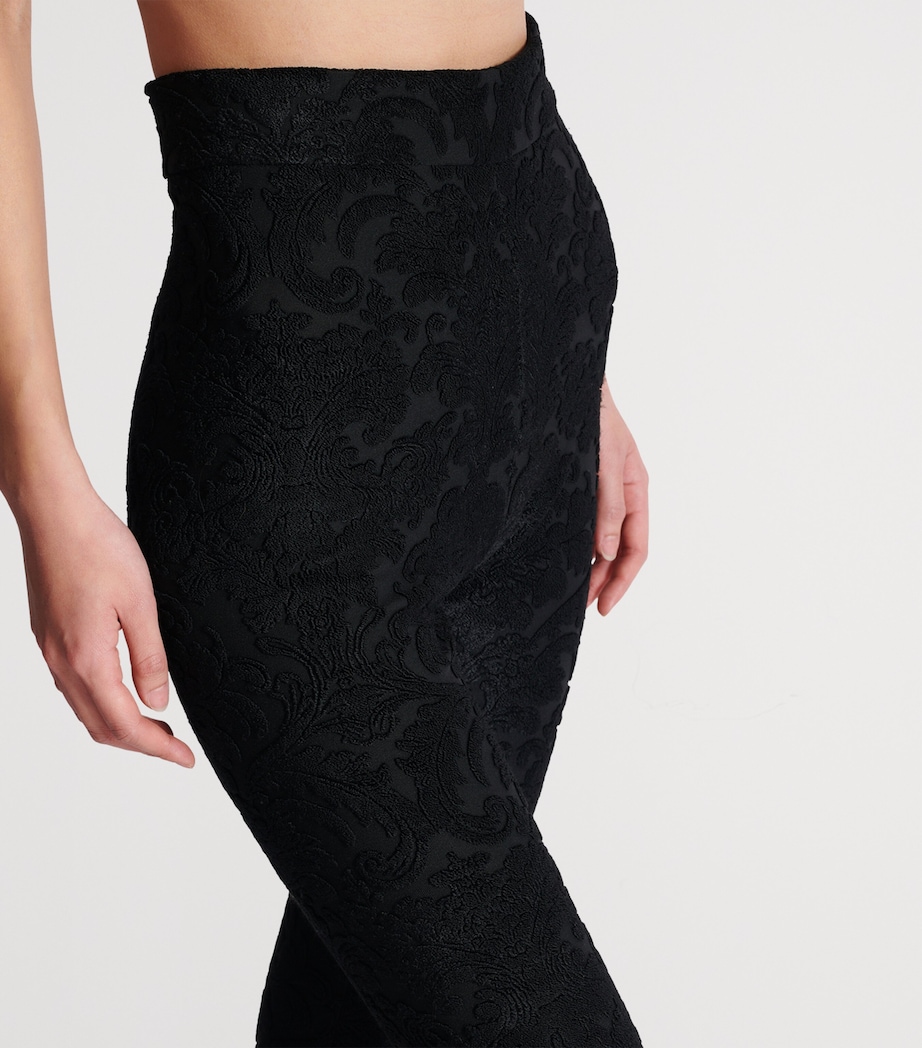 Baroque Jacquard Leggings 0PA NOIR Image 6