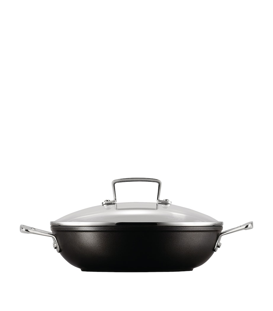 Toughened Non-Stick Shallow Casserole Dish (24cm) BLACK Image 2