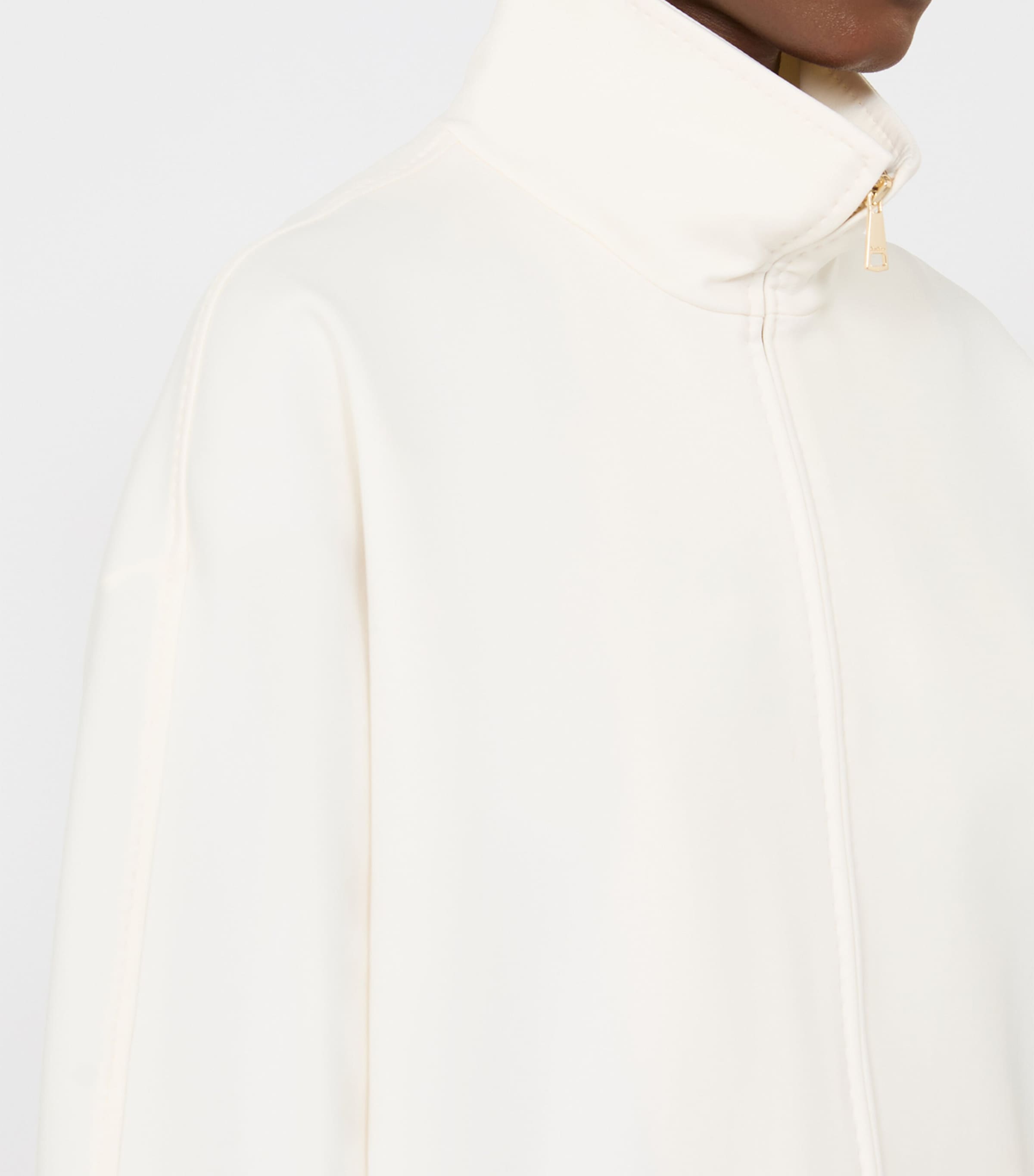 Jersey High-Neck Jacket IVORY Image 6