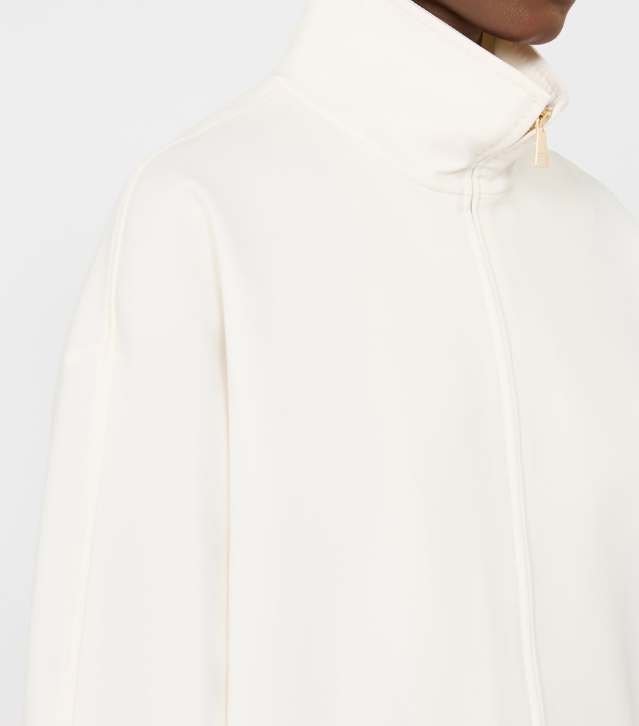 Jersey High-Neck Jacket IVORY Image 6