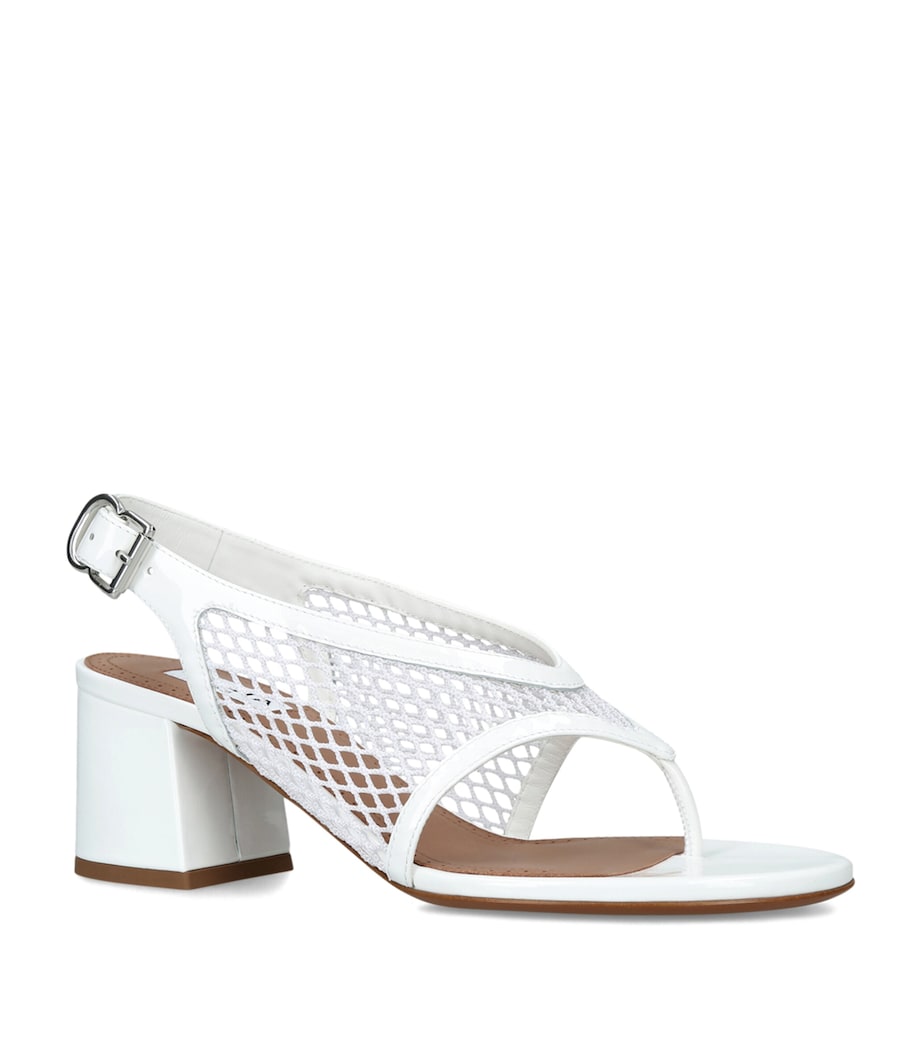 Alaïa Fishnet Sandals 55 White Image 2