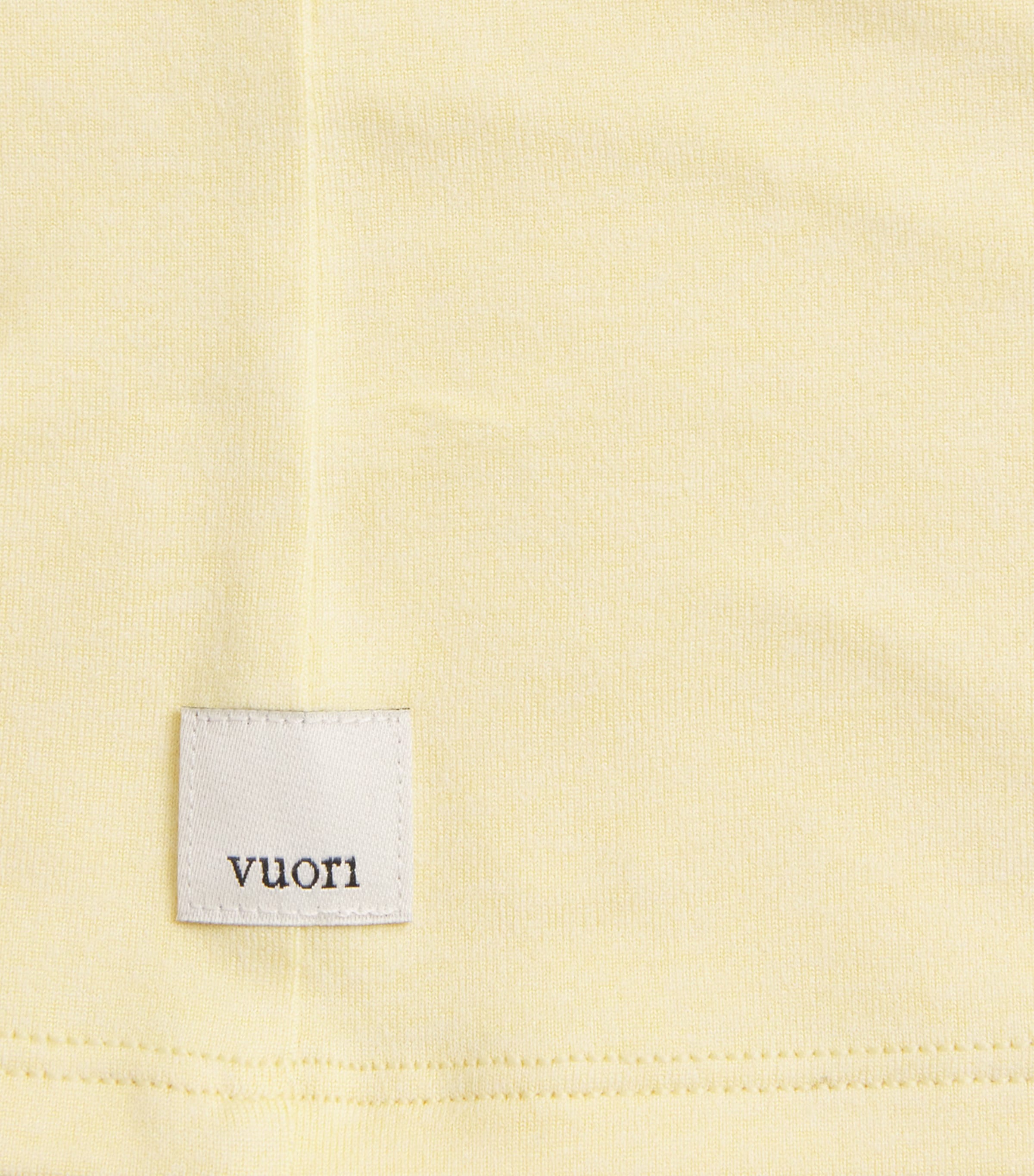 VUORI Womens Halo Performance 2.0 Crop Top Lemon Snap Heather Image 6