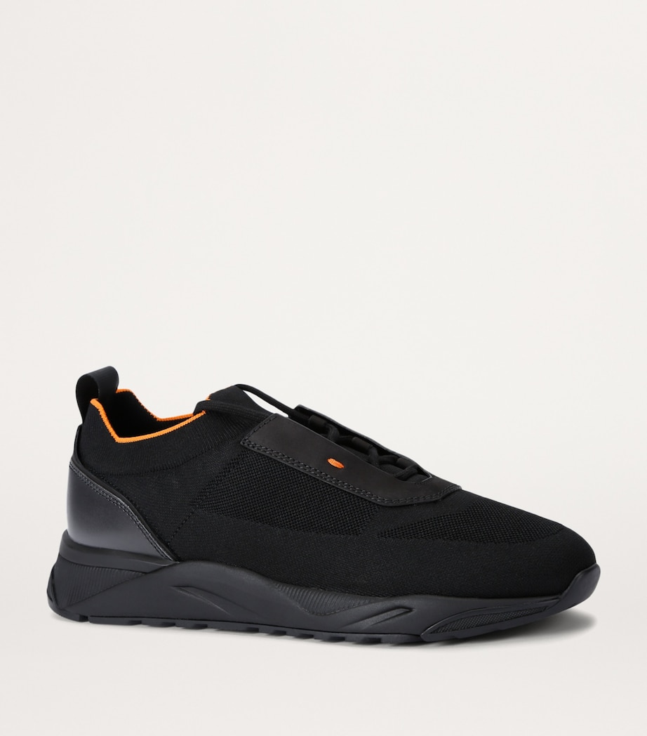 Technical-Knit Runner Sneakers BLACK Image 3