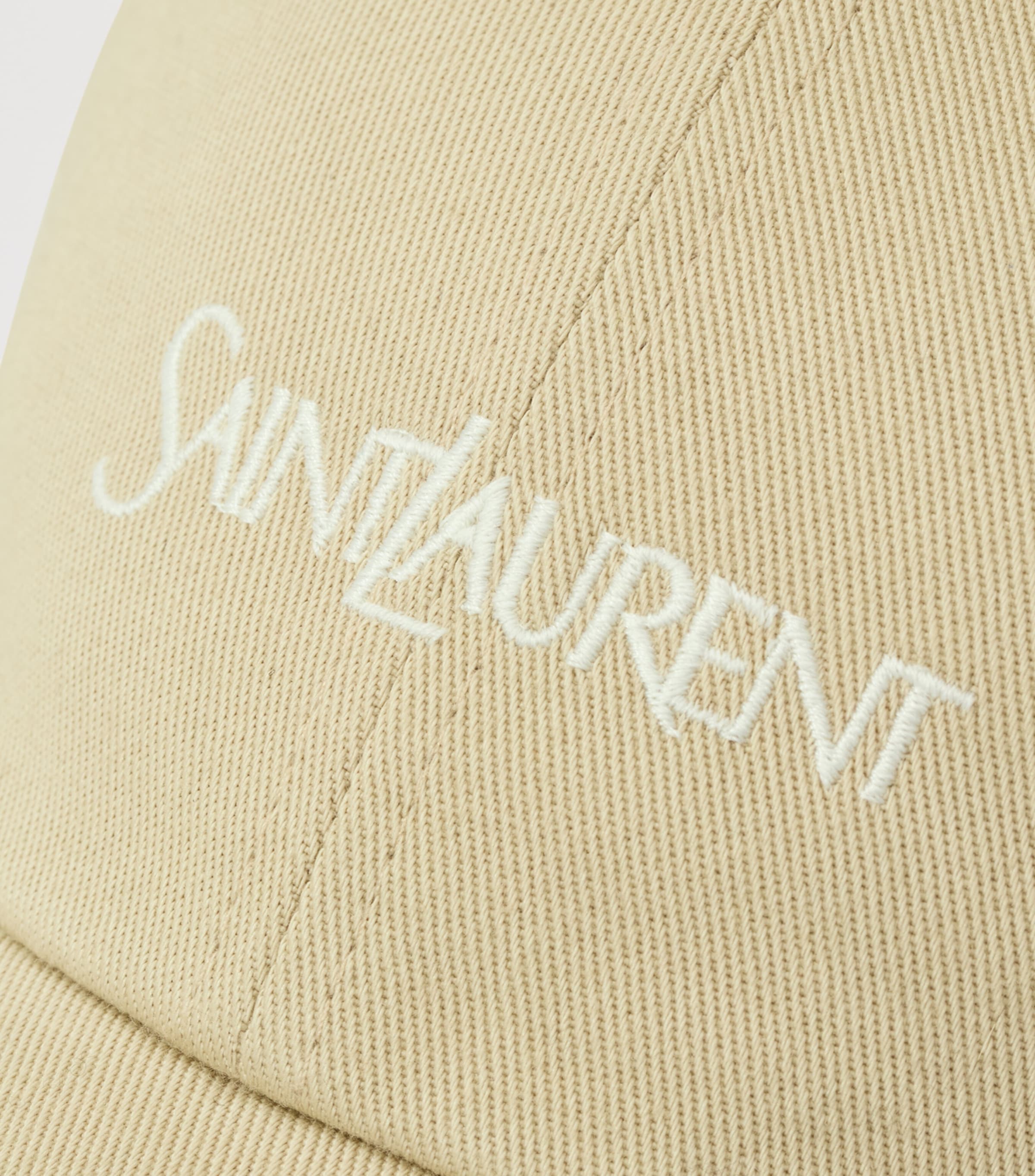 Saint Laurent Cotton Logo Baseball Cap Image 4