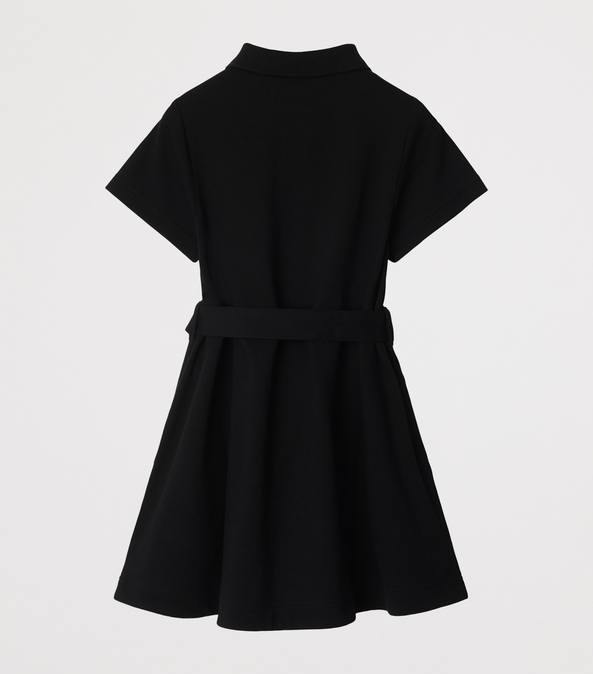Cotton EKD Polo Dress (3-12 Years) BLACK Image 2