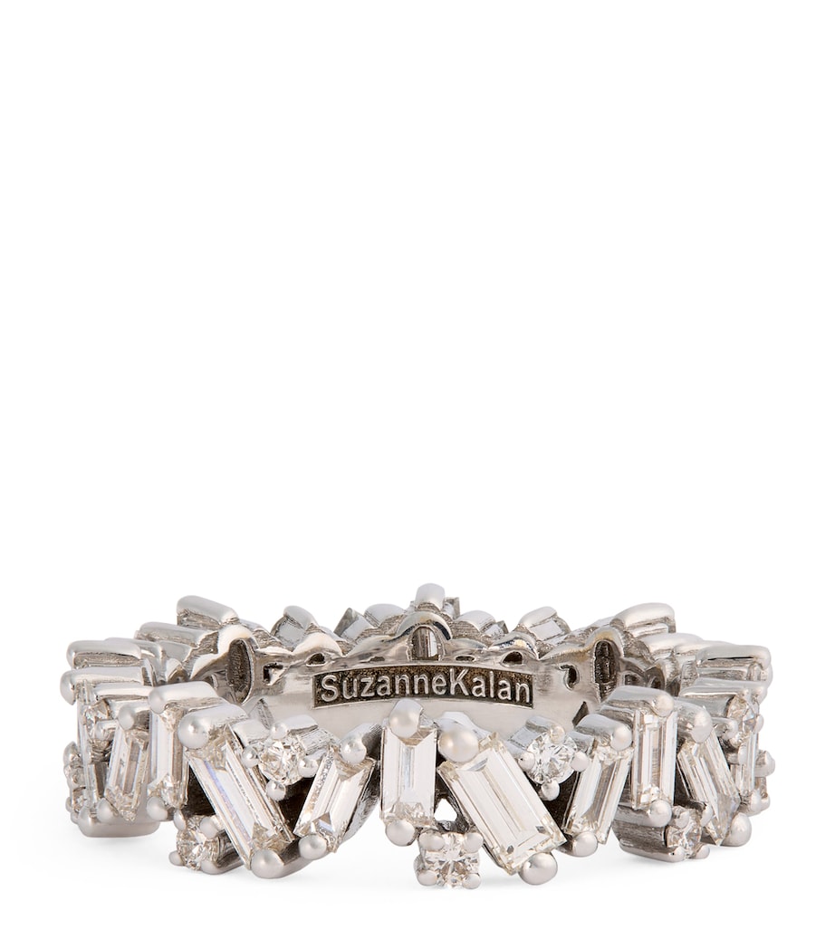 White Gold and Diamond Frenzy Ring (Size 5.5) 18K WG/WD Image 1