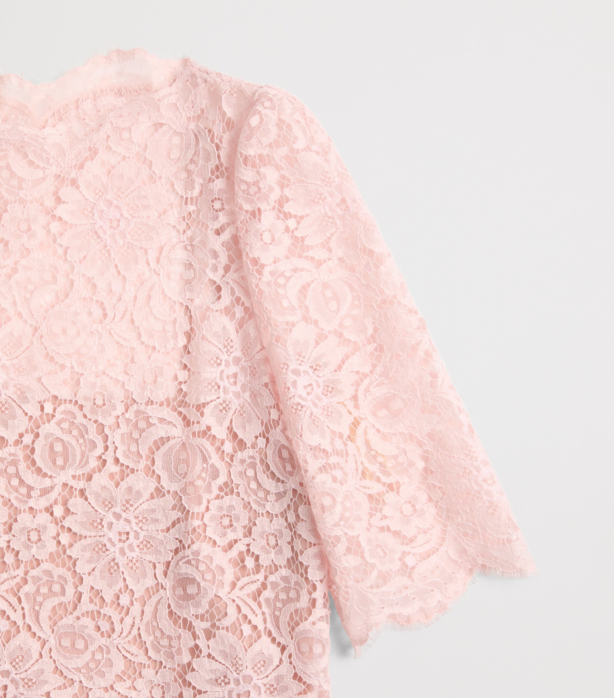 Valentino Womens Lace Boat-Neck Blouse Image 7