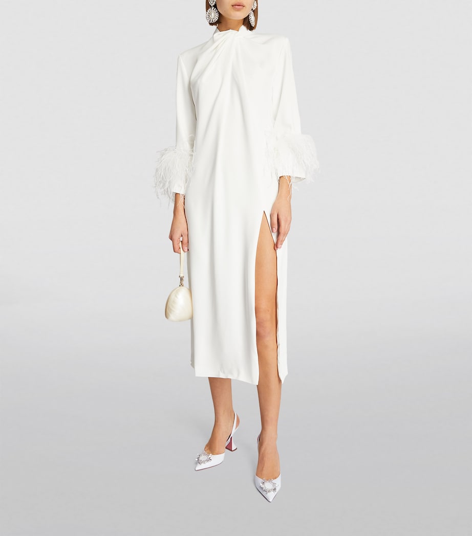 Leather Begum Slingback Pumps 95 WHITE Image 4