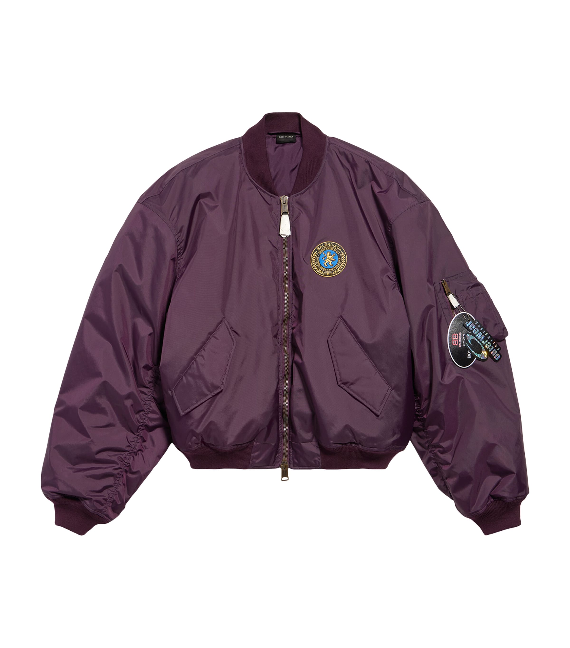 Balenciaga Oversized Bomber Jacket In Pink