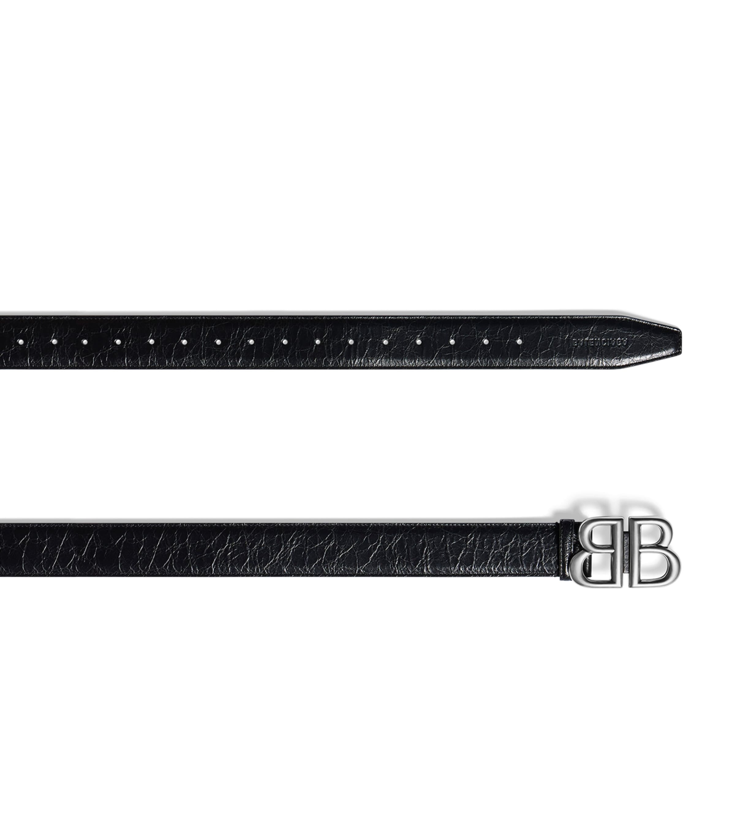Balenciaga Calfskin Monaco Belt In Black