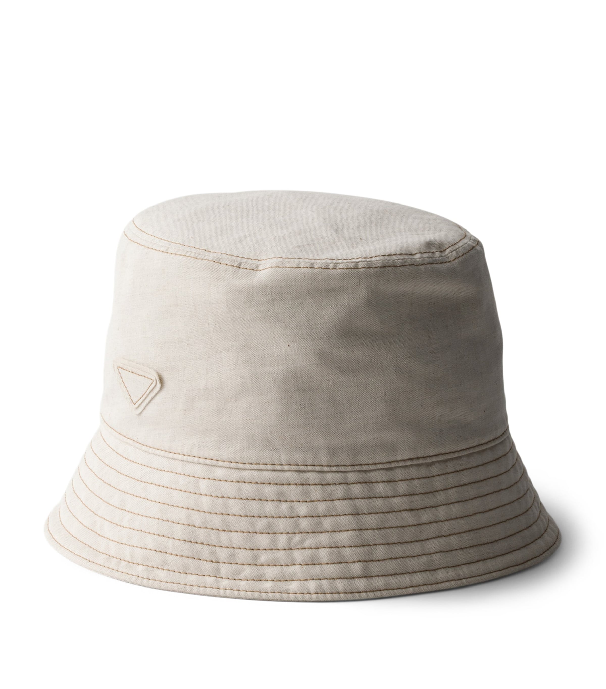 Prada Twill Bucket Hat Neutral Image 1