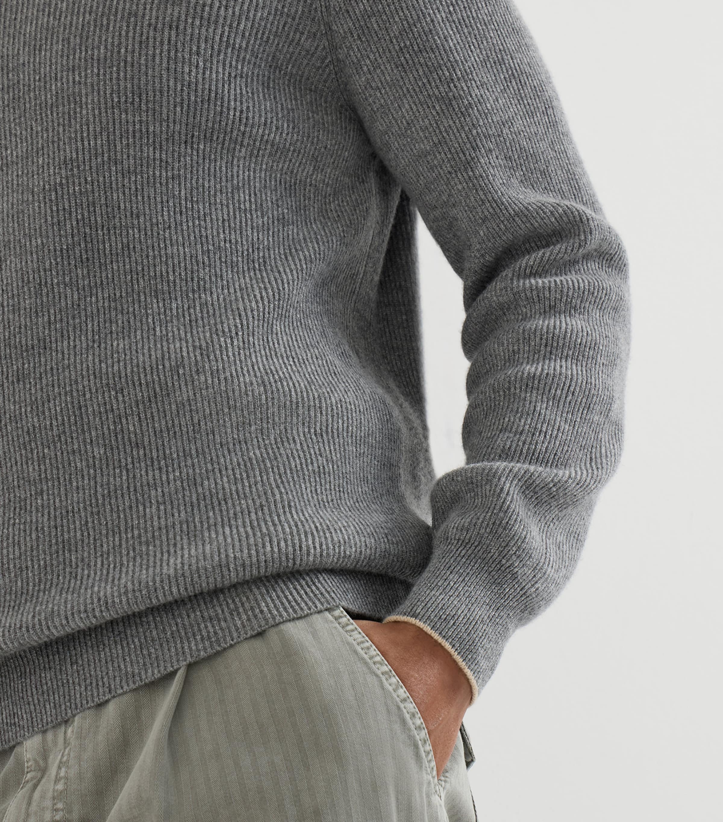 Brunello Cucinelli Mens Cashmere English Rib Sweater Image 6