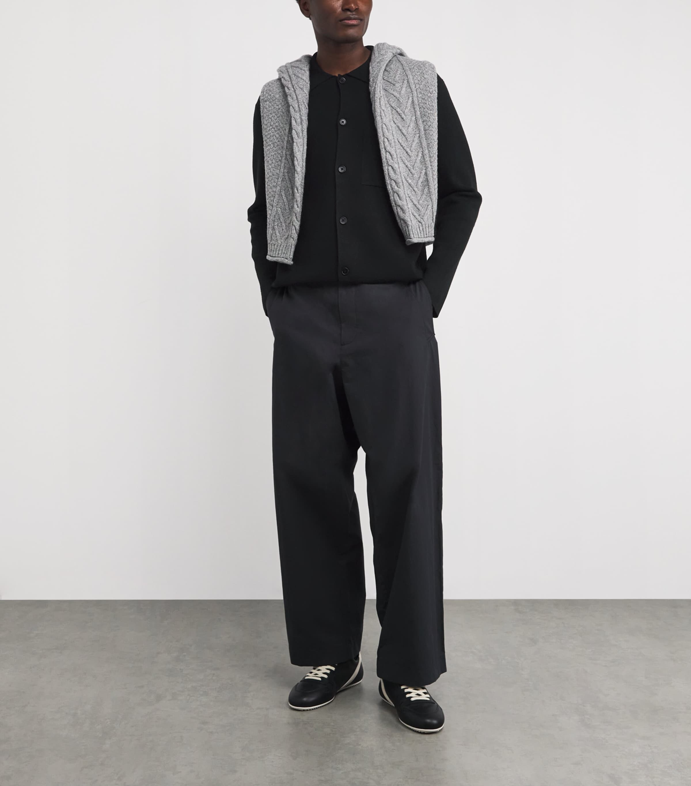 Wool-Blend Jonas Overshirt BLACK Image 2