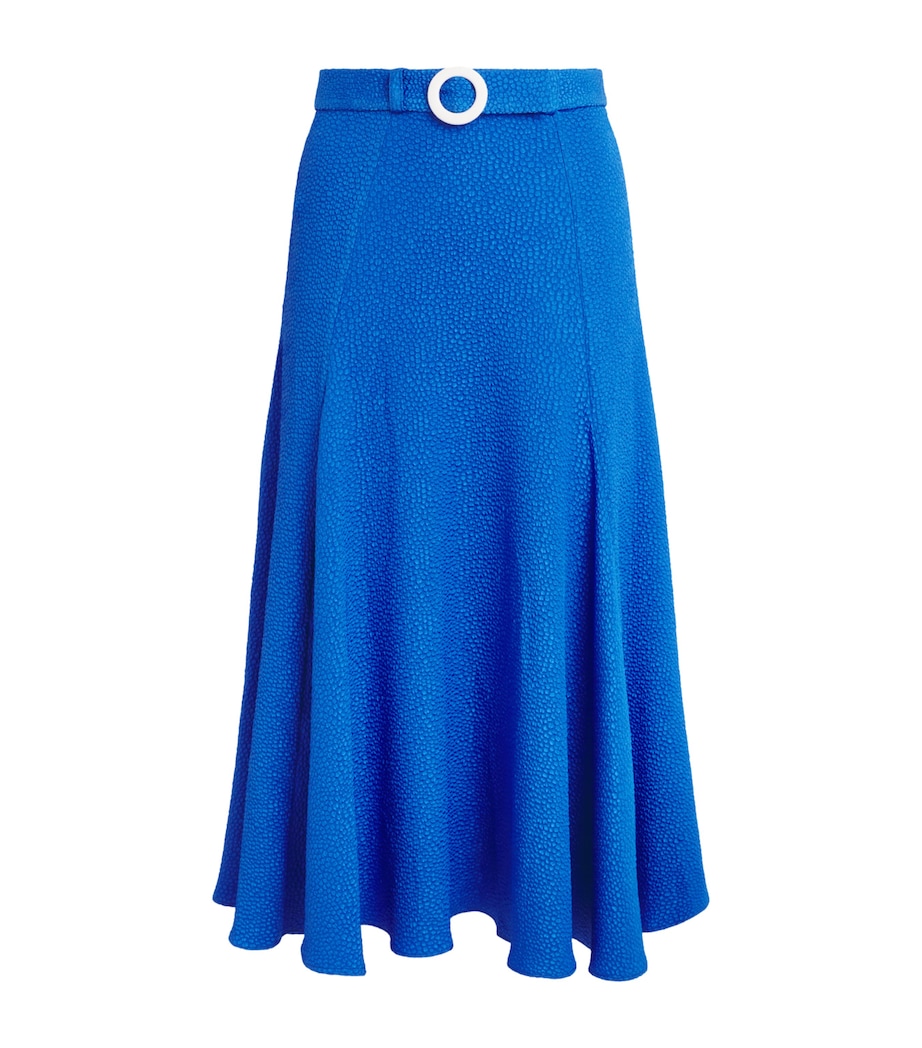 Edeline Lee Womens Jacquard Jete Midi Skirt Royal Blue Image 1