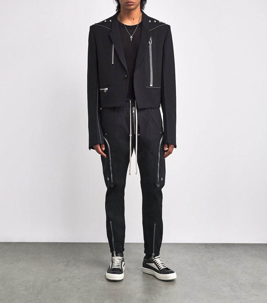 Leather Vintage Low-Top Sneakers BLACK/MILK/MILK Image 6