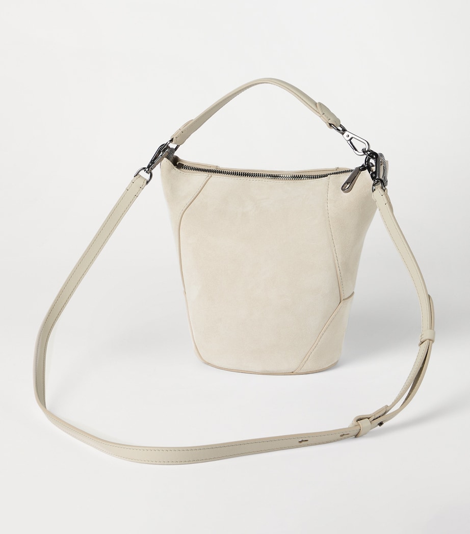 Brunello Cucinelli Suede BC Duo Cross-Body Bag Image 5
