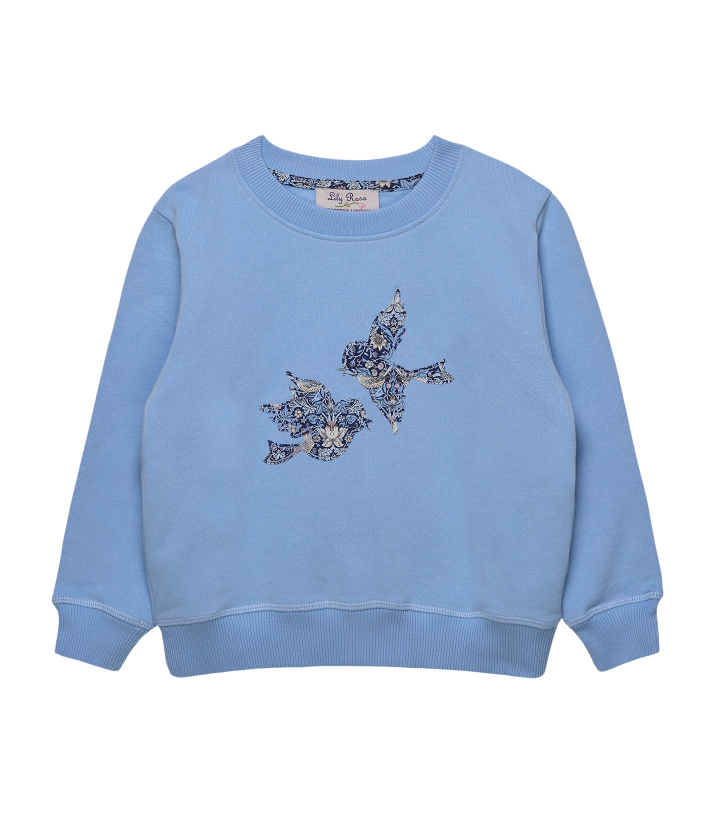 Trotters Liberty Print Strawberry Thief Sweatshirt In Blue