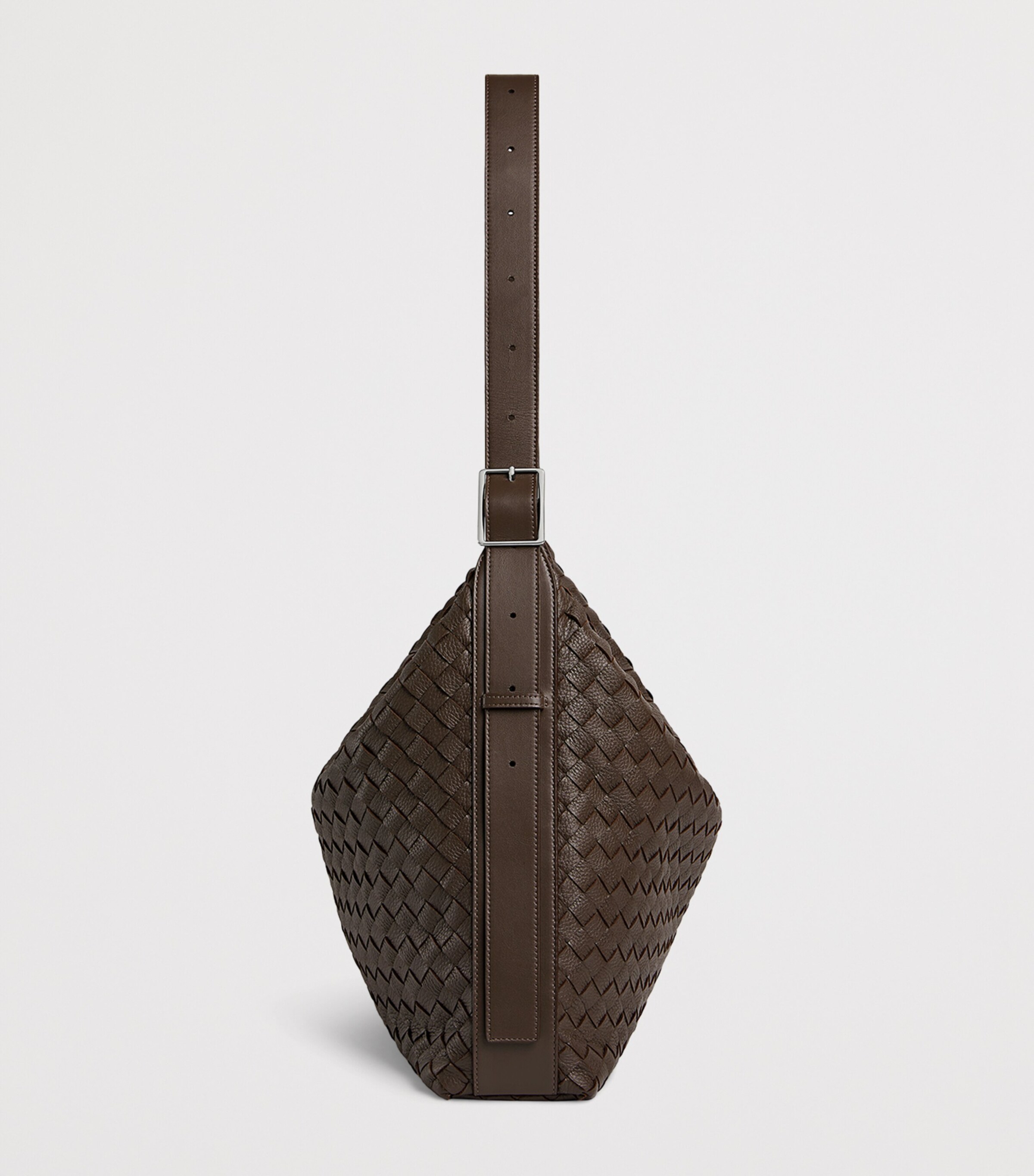 Bottega Veneta Leather Intrecciato Traveller Cross-Body Bag Image 3