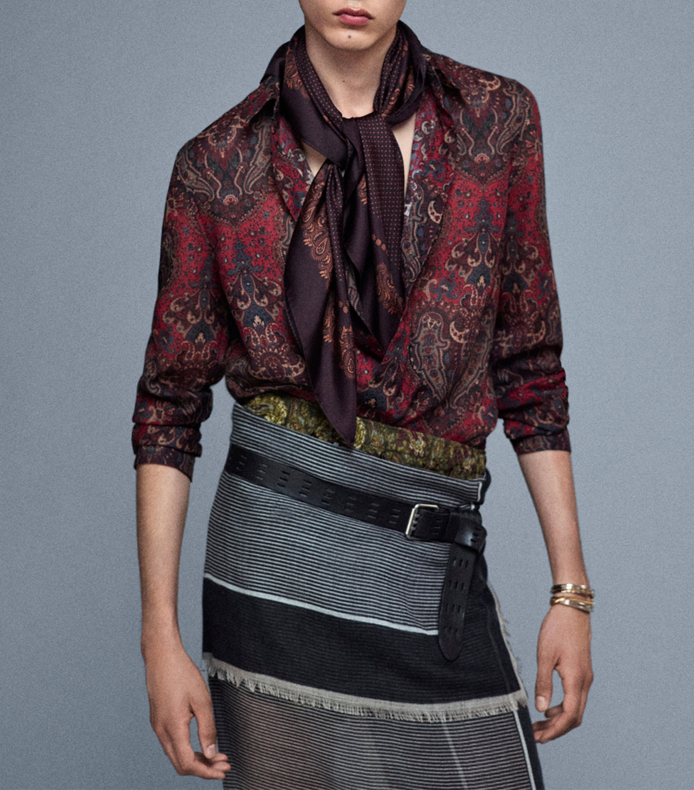 Silk Paisley Scarf 2588 Image 3