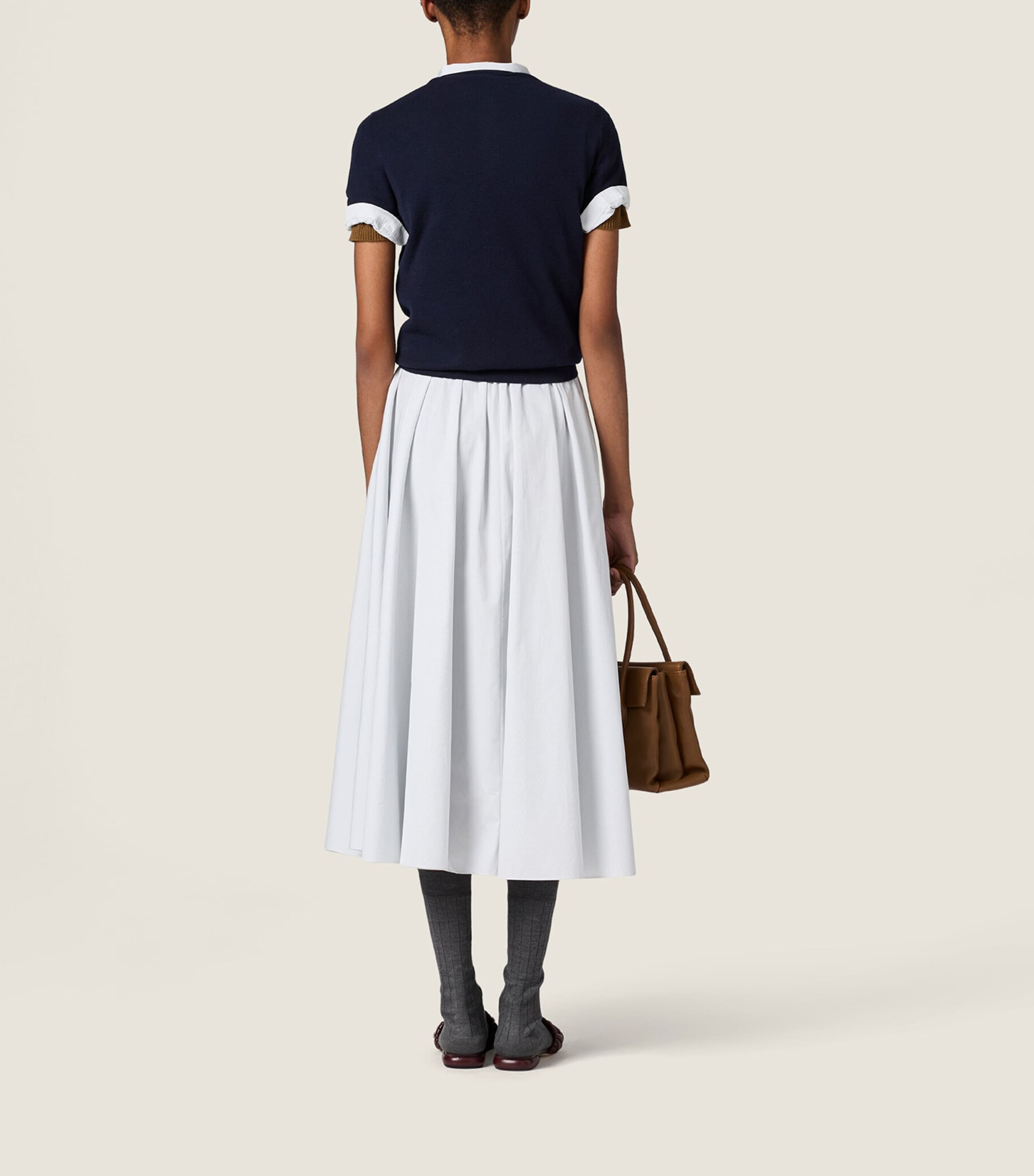 Miu Miu Womens Cashmere Logo Henley Sweater Image 3