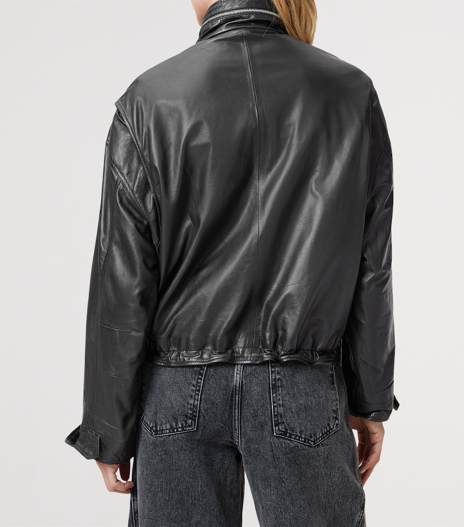 Clay Leather Jacket BLACK Image 4