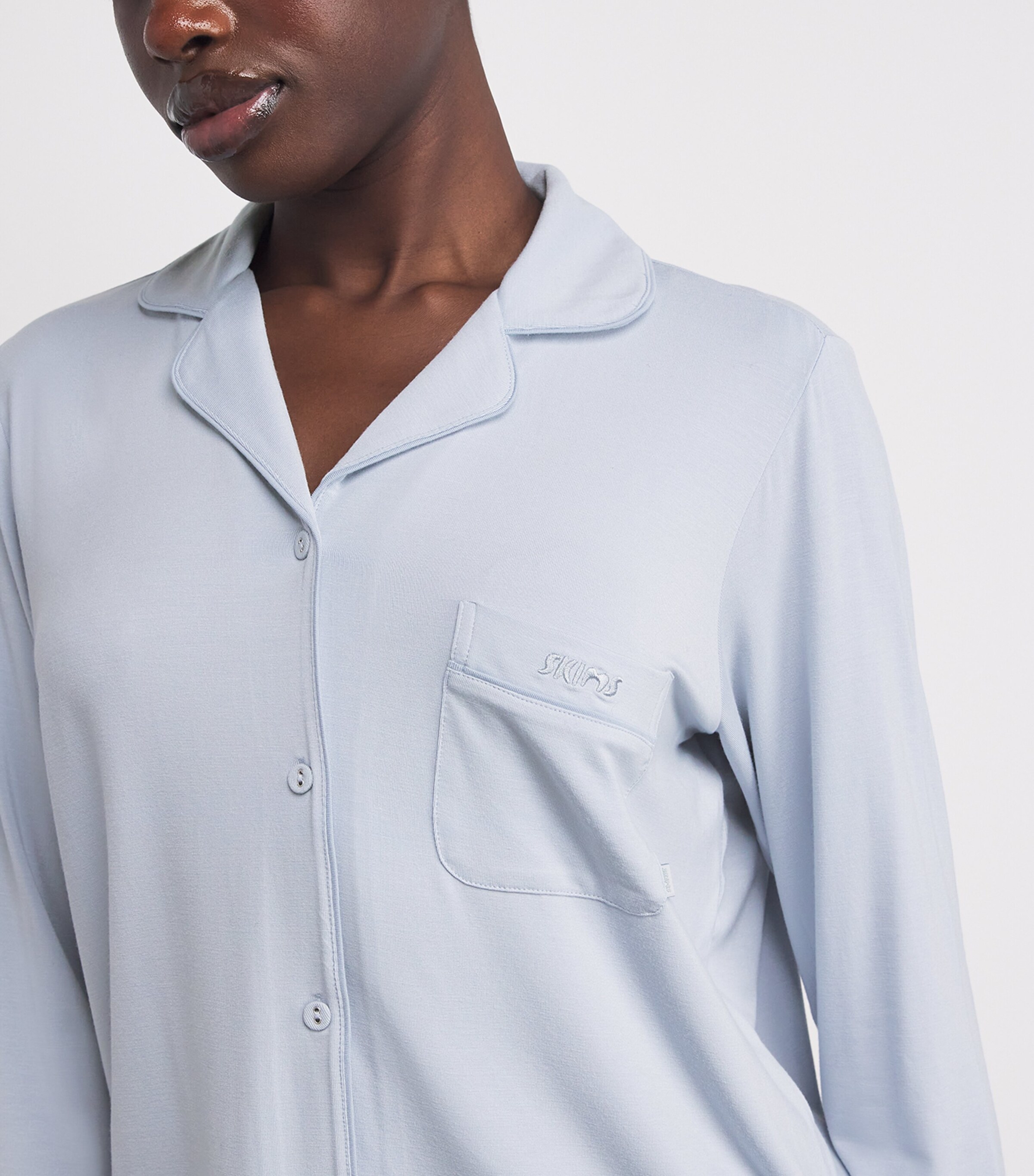 Modal-Blend Long-Sleeve Pyjama Set ZEN BLUE Image 4