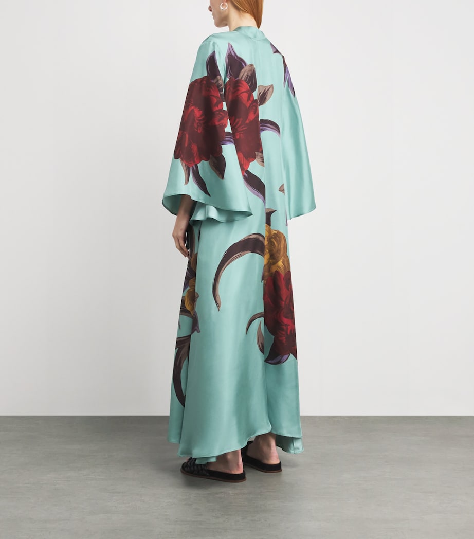 Silk Magnifico Maxi Dress BU01PEONY PLACEE Image 3