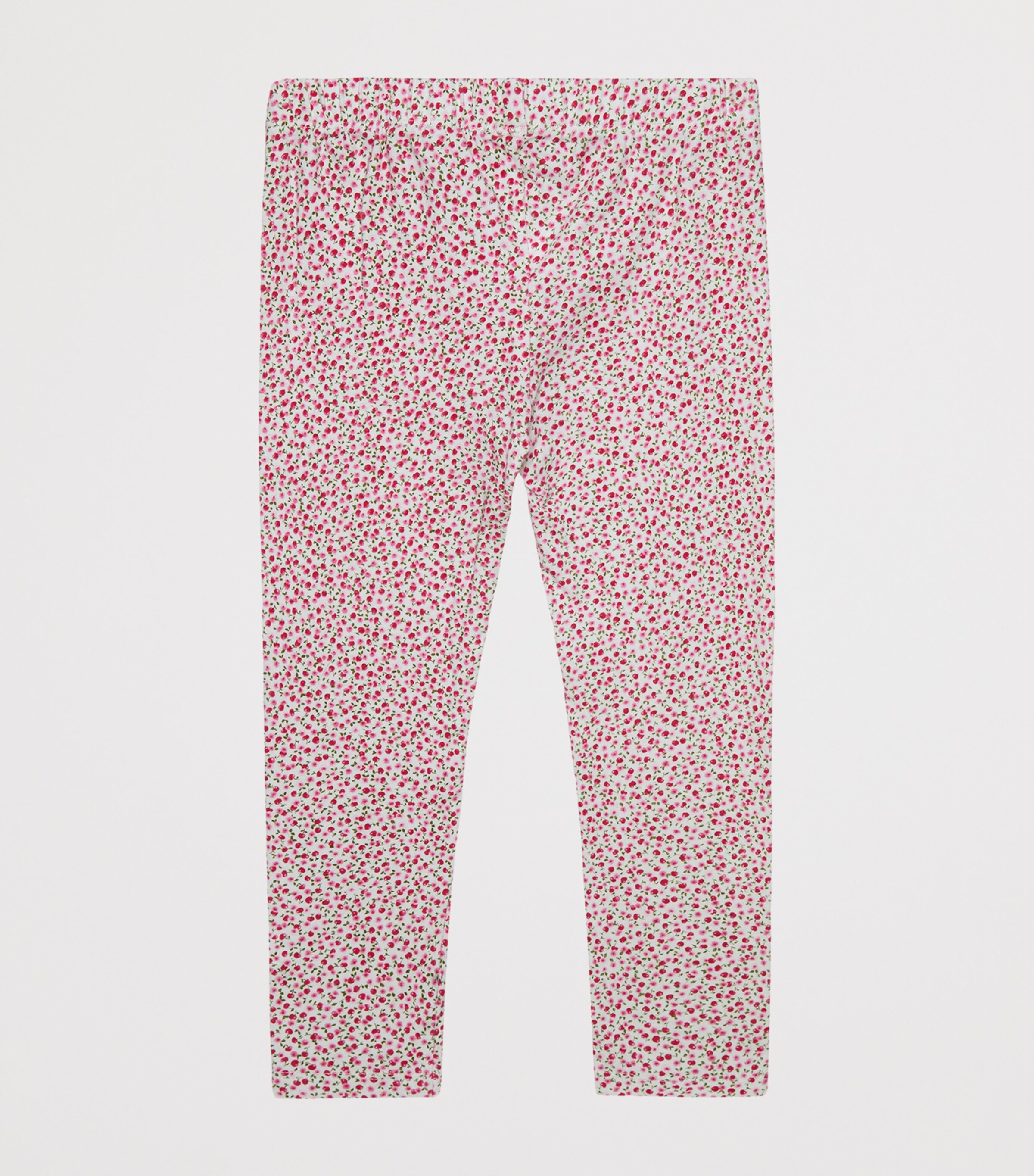 Trotters Stretch-Cotton Cherry Leggings (6-11 Years) Red Cherry Ditsy Image 2