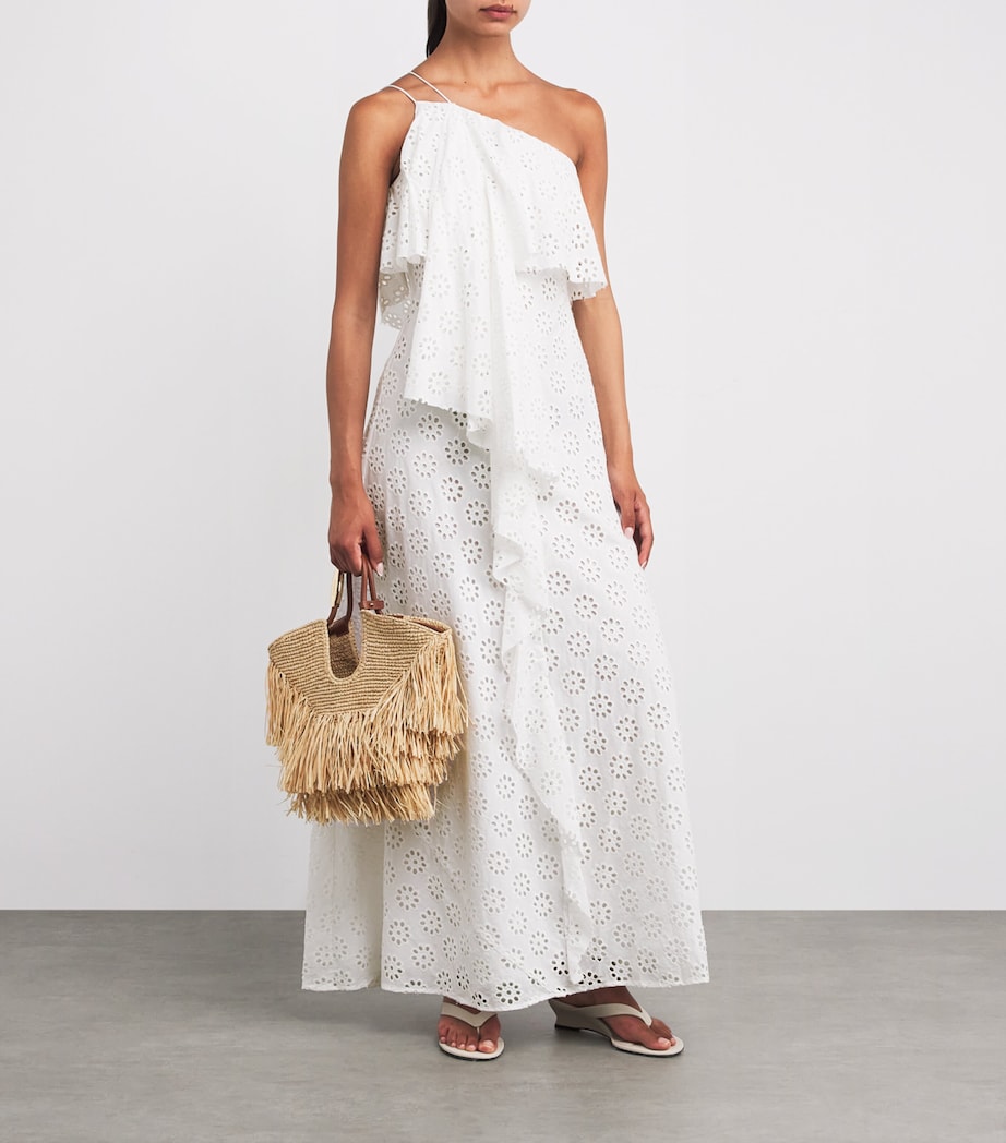Ruffled Isa Maxi Dress WHITE EYELET WHEY Image 2