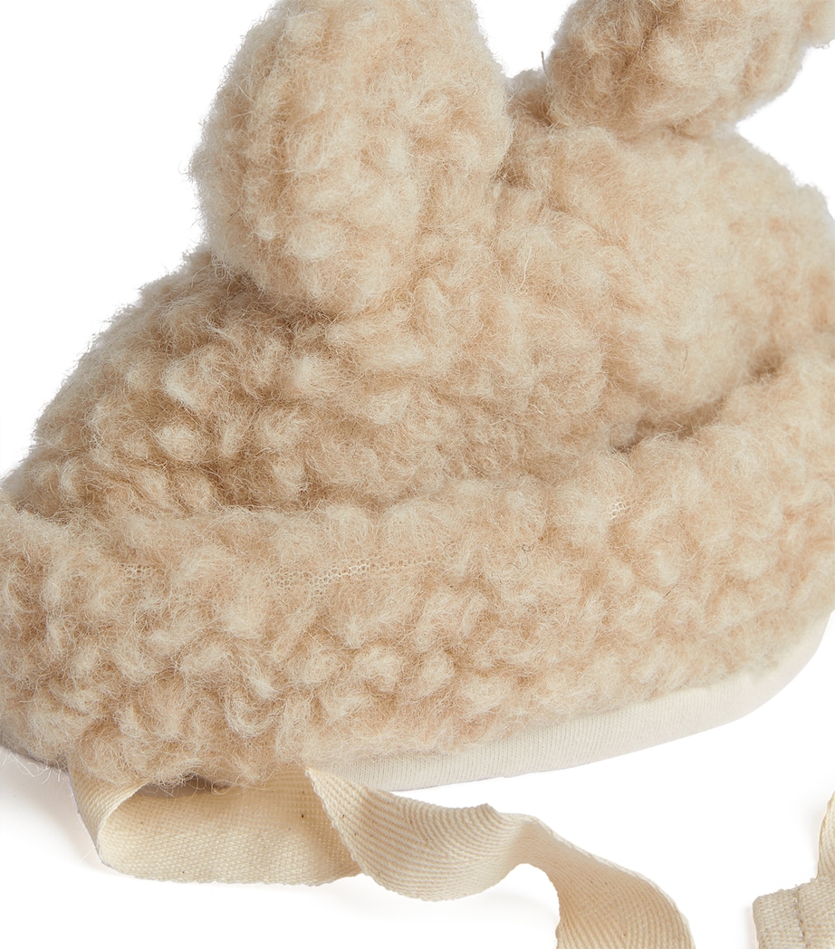 Merino Wool Teddy Hat PEANUT Image 4