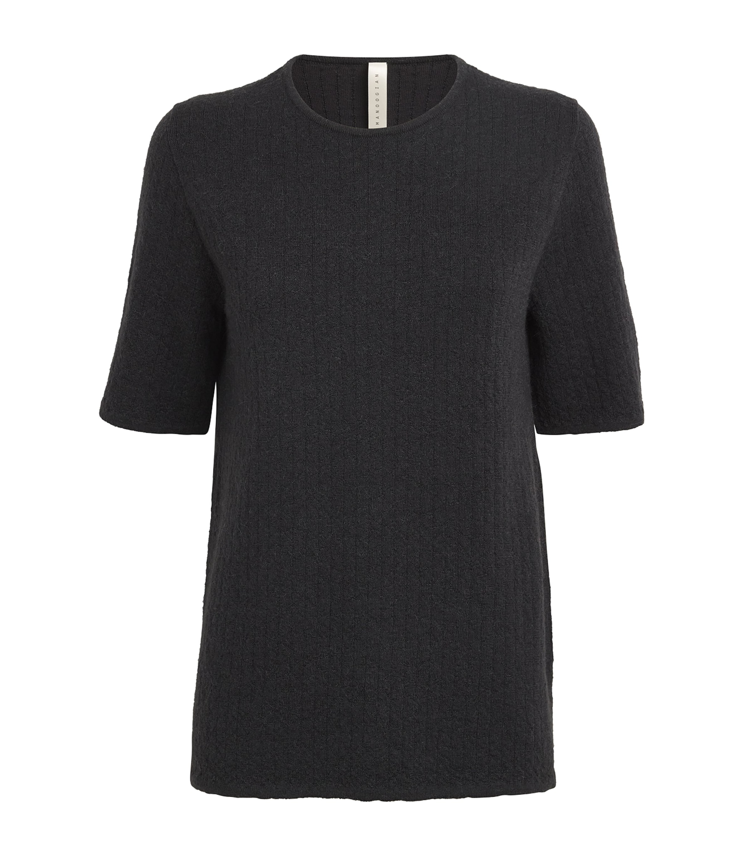 Shop Lauren Manoogian Knit T-shirt In Black