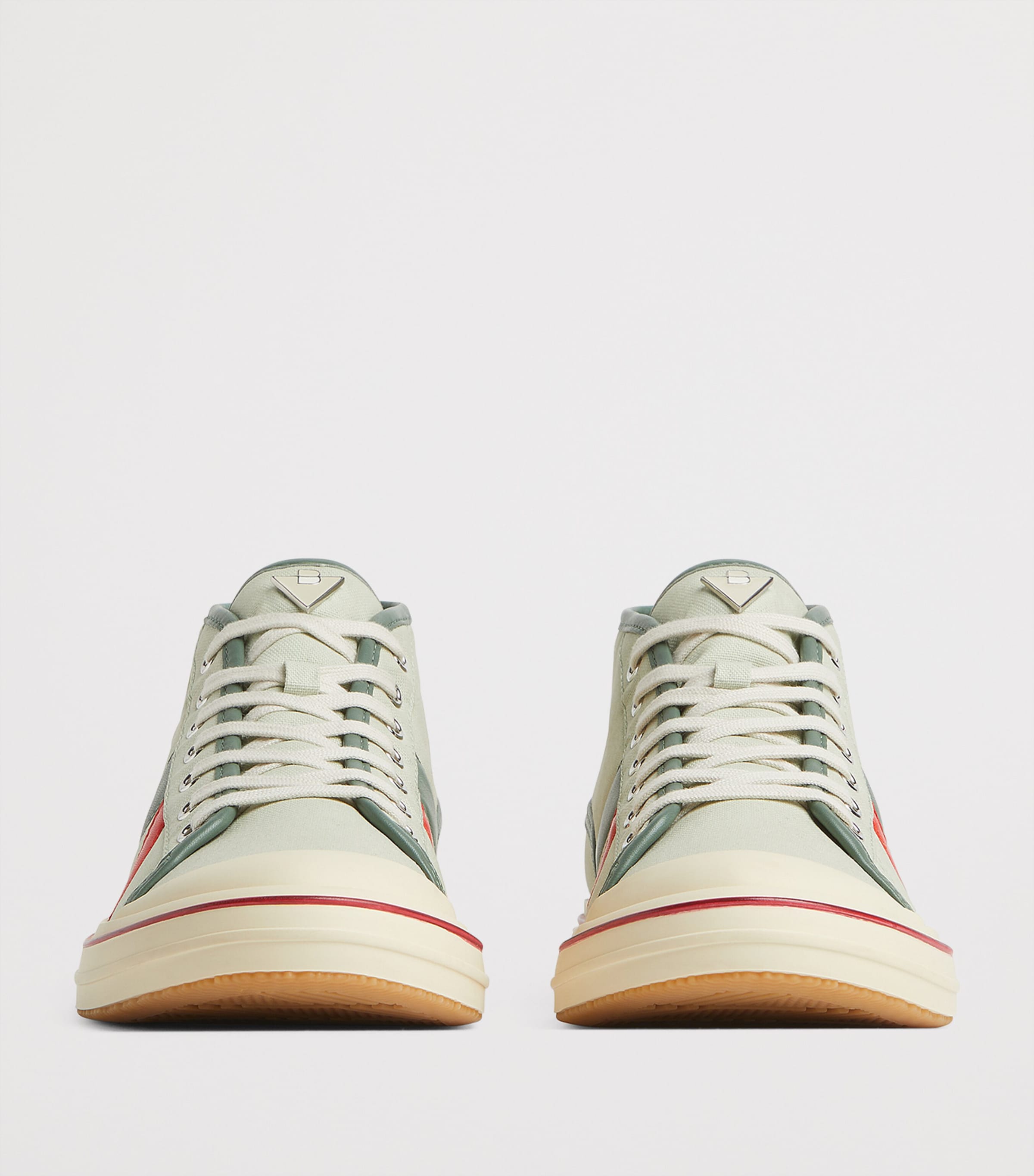 Canvas Leather-Trim Eliot Sneakers 3030 Image 3