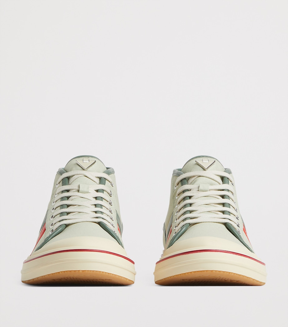 Canvas Leather-Trim Eliot Sneakers 3030 Image 3