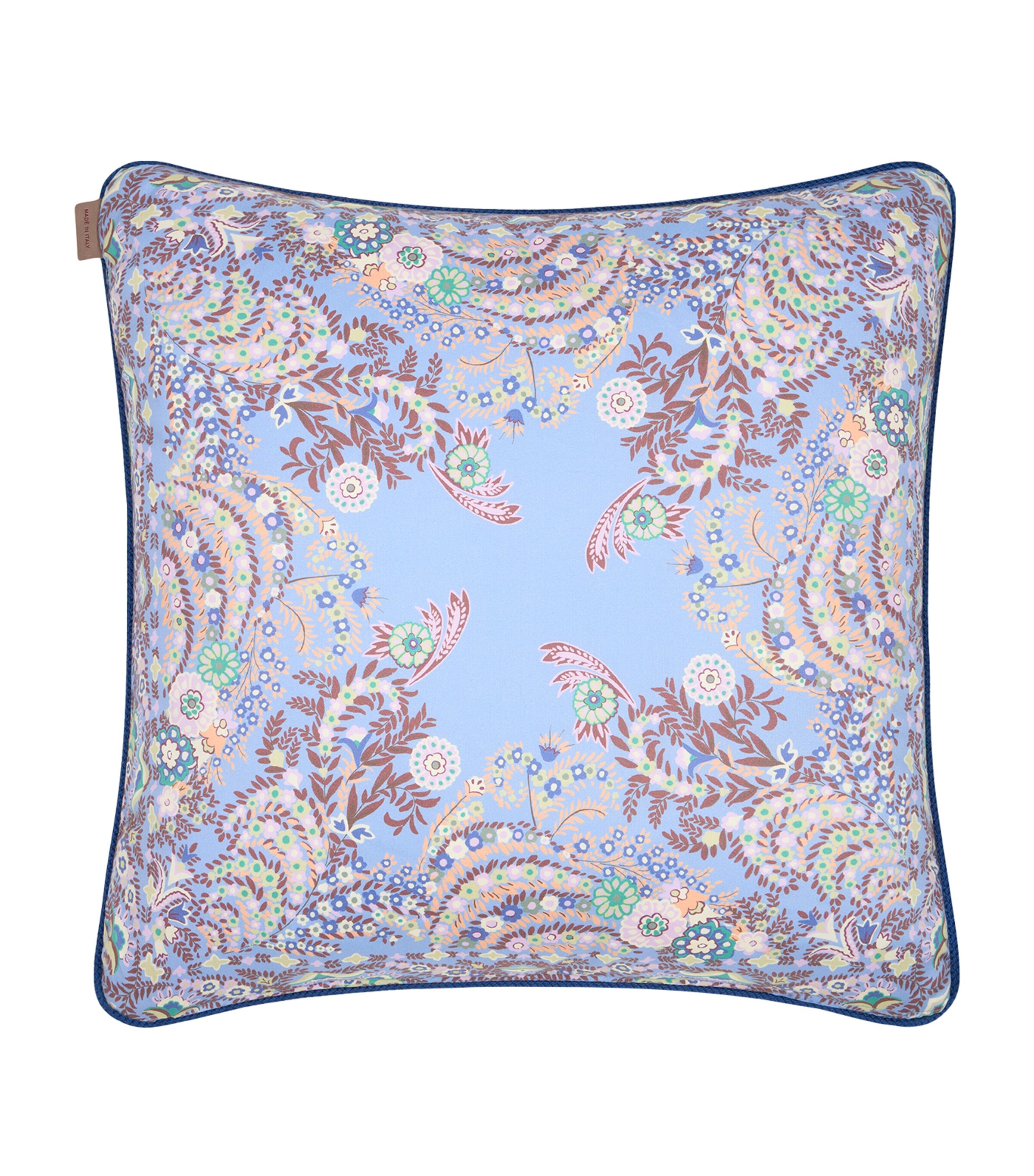Etro Cotton Degrade Print Cushion (45cm x 45cm) Pale Blue Image 1