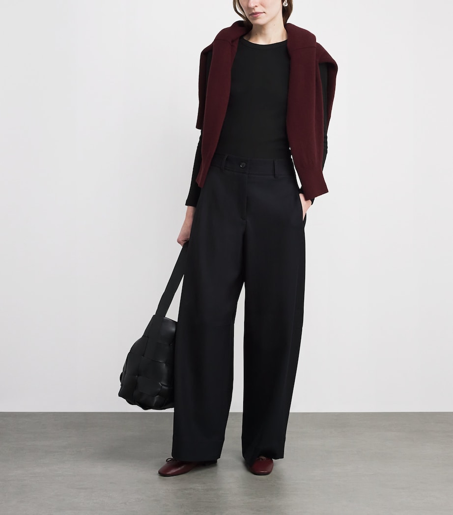 Stretch-Cotton Ribbed Ultimate T-Shirt BLACK Image 2