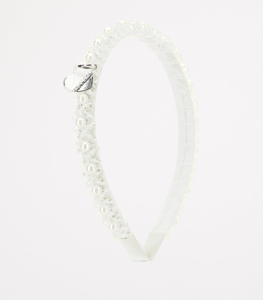 Satin Beaded Headband PANNA Image 2