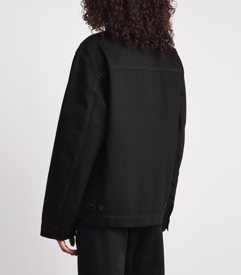 Lemaire Womens Boxy Denim Jacket Black Image 5